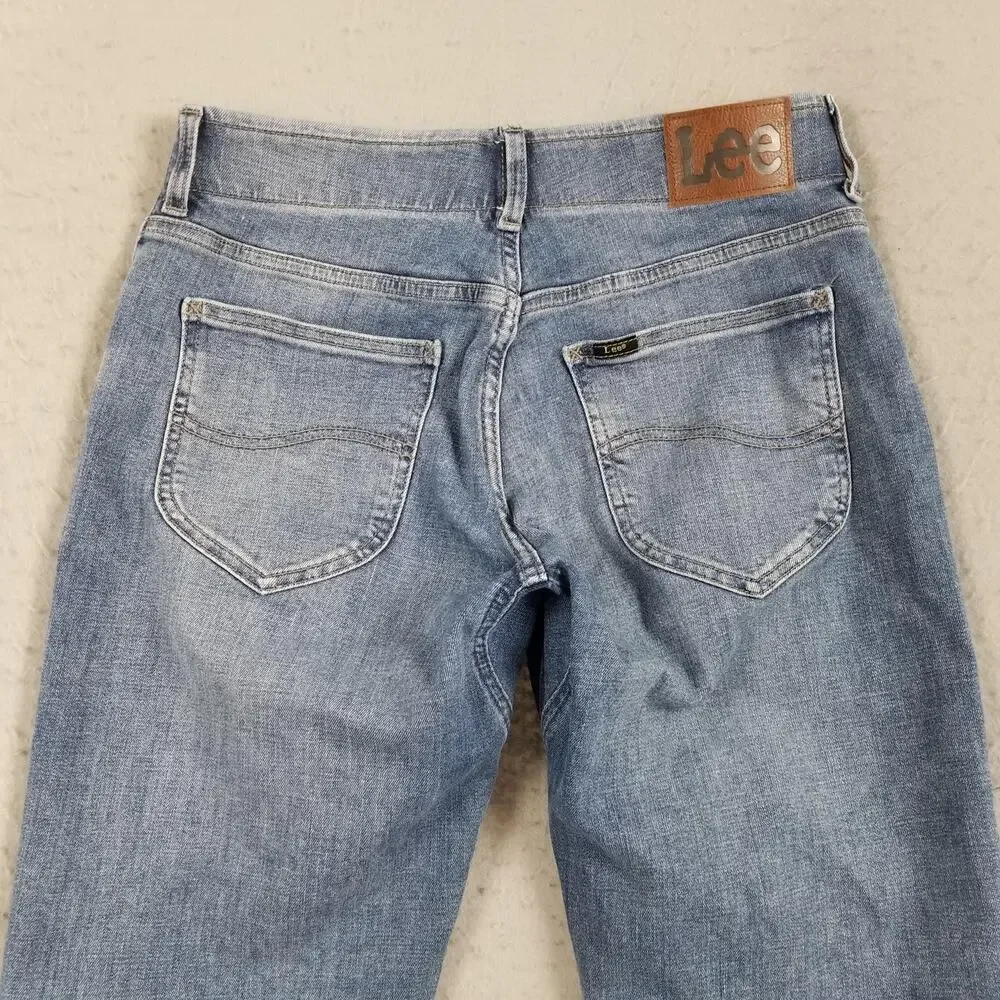 Lee Jeans Mens 30x30 Blue Extreme Motion MVP Straight Taper Stretch Comfort